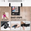 EHO Under Desk Slide-Out Storage Drawer, Small 11.7"x8.2" Pull-Out Organizer