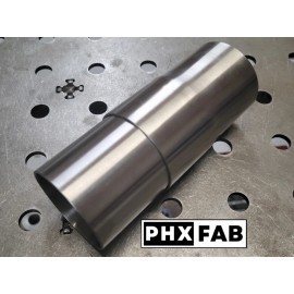 Phx Fab Parts 2" 304 Stainless Steel Slip Joint Exhaust Connector For 2" OD Tubing