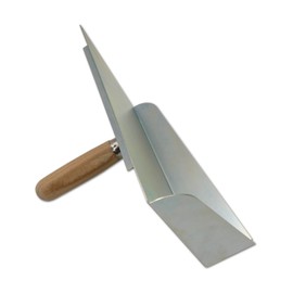 DEWEPRO Grout board with butt joint opening and removable beech wood handle - grout plate with galvanised metal support