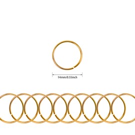 YTBYT-100 piezas de anillos para el cabello, anillos trenzados, pinzas para el cabello para mujeres, accesorios para el cabello (dorado)