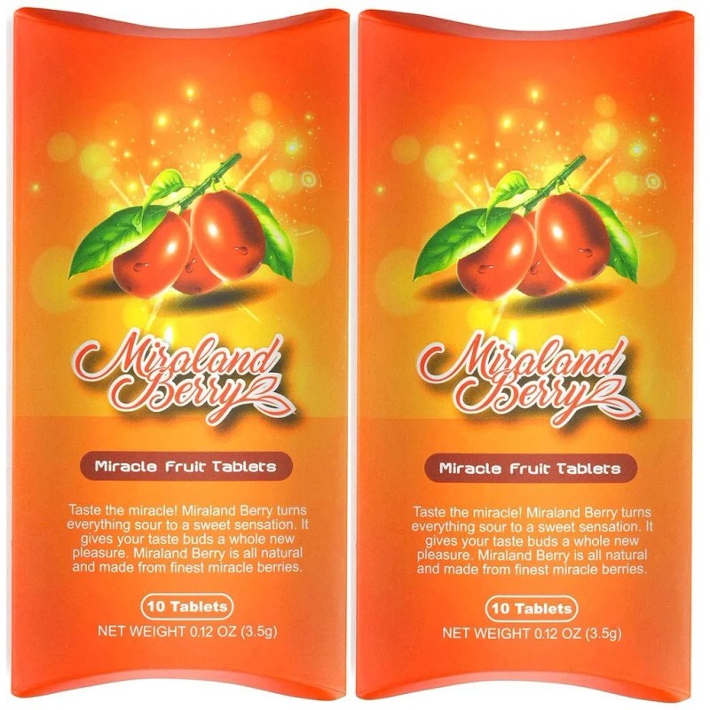 Miraland Berry Miracle Fruit Tablet, Turns Sour Foods to Sweet,