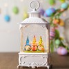 Blansong Easter Snow Globe Lantern Bunny Gnome with Timer, USB