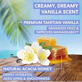 Palmers Cocoa Butter Formula, Tahitian Vanilla Shampoo Nutritivo con Vitamina E y Miel de Acacia para Brillo, Suavidad y Control del Frizz, Todo Tipo 