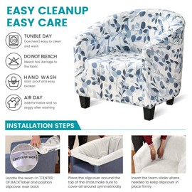 jianyana tullsta Chair Cover, Universal Armchair Protector, Elastic Armchair Throw, Stretch Covers for Armchairs for Single Sofa, Club Chair, Cocktail Chair (Autumn)