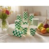 excvalues 100 Pieces 9 oz Gingham Paper Drinking Cups, Checkered