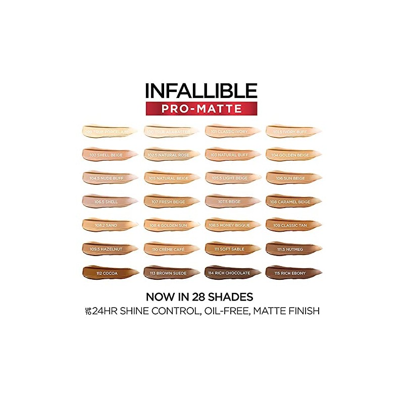 L'Oreal Paris Base de maquillaje Infallible Matte
