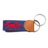 Huck Venture Crab Needlepoint Key Fob & Keychain (Crab)