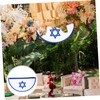 Mipcase 2pcs Israel National Flag Vertical Garden Flag Outdoor Decoration