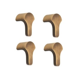 Infinity Decor Set of 4 Modern Tulip Pull Handles Antique Brass 50mm Ideal for Kitchen Cupboard Drawer Cabinet Door