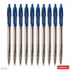 NATARAJ Snappy Ballpoint Pens, Retractable, BLUE, 0.7mm Fine Point, Pack