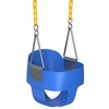 Jungle Gym Kingdom Toddler Swing - Heavy Duty, High Back,