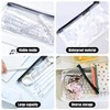 CYMYGS Clear Pencil Case for Exams, 2 Pack Clear Pencil