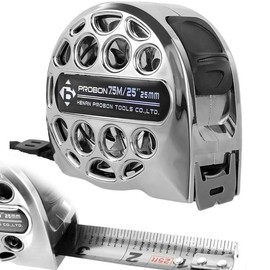 25FT Tape Measuring Stainless Steel with Double-Sided Scale  High-Visibility Waterproof Measure Retractable for Household Agricultural Industrial Woodworking (1pack) - Color: 2pack