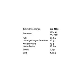 "Pork Ears" 750 g Baked from Delicate Puff Pastry (Pack of 1)