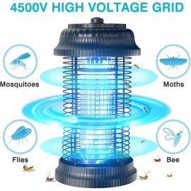 Morole Bug Zapper 4500v 20w Uv High-Powered Mosquito Killer Lamp w/ Metal Housing AAA