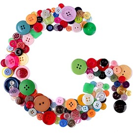 Greentime 2500pcs Assorted Buttons for Crafts Bulk Craft Buttons for Crafting Sewing DIY Manual Painting Handmade Ornament Easter Egg Fillers Decorative