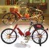 Red Mini Modern Bicycle Model Artwork Home Shop Decoration Ornament