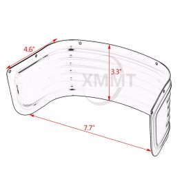 Unbranded Ribbed Front Fender Trim Skirt For Harley Touring Road King FLHR 2014-UP Chrome