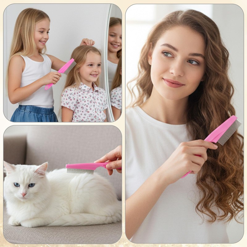 4 Pcs Lice Comb for Women Dandruff Comb Fine Tooth