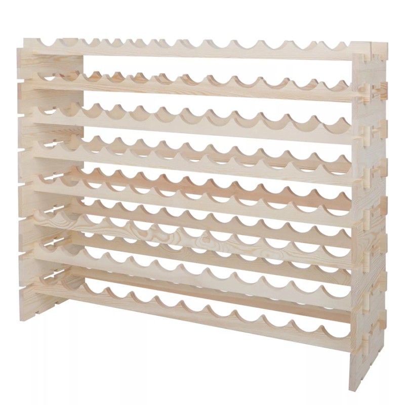 ZENY 96 Bottles Holder Wine Rack Stackable Storage 8 Tier