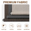 AOSKY Outdoor Roller Shades，Cordless Patio Shades Roll Up Outdoor Blinds，Roller