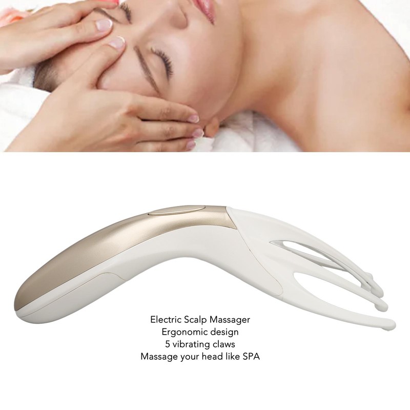 Electric Scalp Massager Mini Portable Vibrating Claw Head Massager for