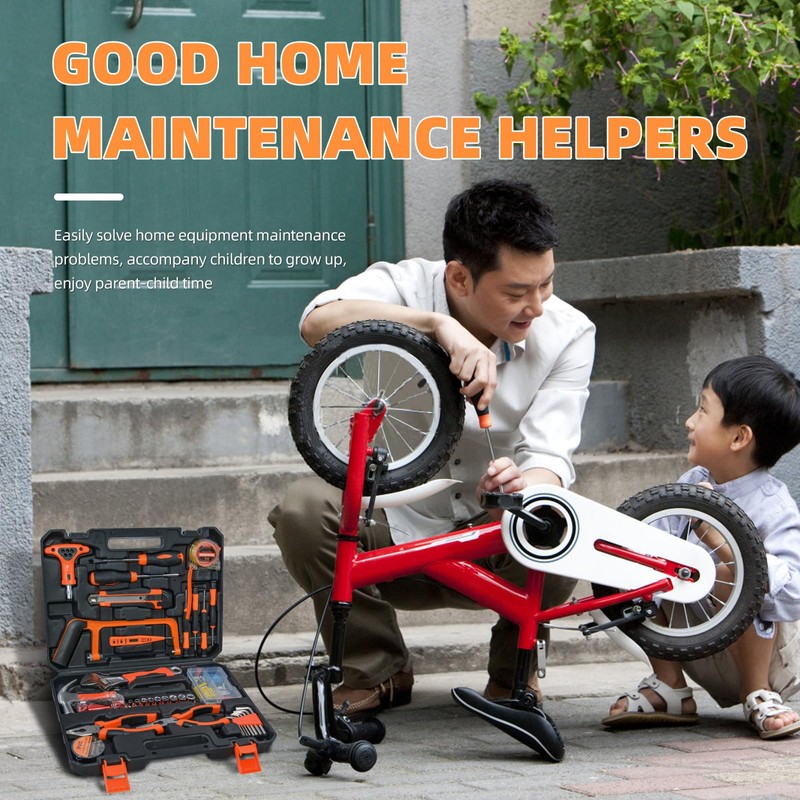 45 Piece Tool Kit Basic Home Repair Tool Set,General Beginners