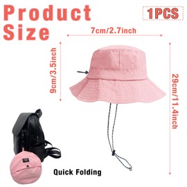 MOAZIFI Women's Sun Hat, Summer Hat, Sun Hat, Women's UV Protection 50, Universal Size, Ideal for Beach, Swimming Pool, Park, Camping, Picnic, Hiking, Travel, black, L