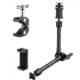 28cm Adjustable Magic Arm with 1/4" Screw – Heavy-Duty Arm for DSLR Camera, Monitor, LED Light, Flash, Microphone