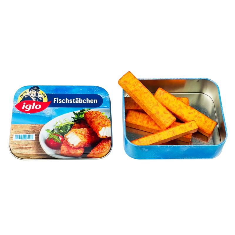 Igloo Fish Sticks Wooden Fish Sticks in Metal Tin for