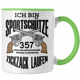 Trendation - Funny shooting cup for sports shooters gift (green)