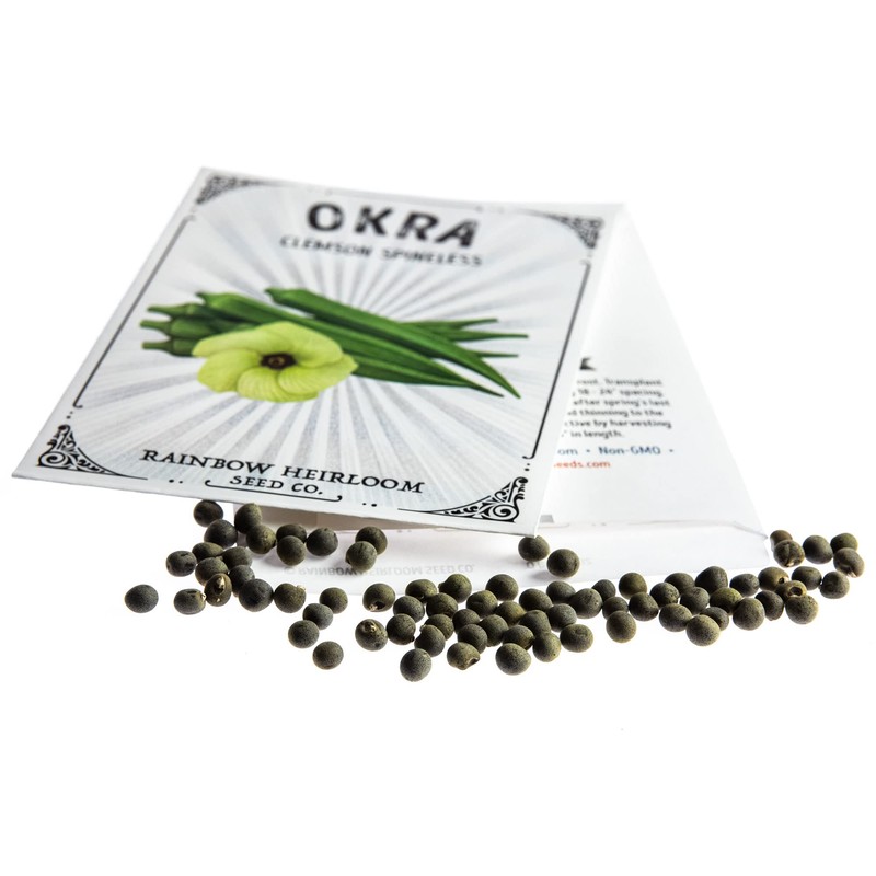 Okra Seeds for Planting | Clemson Spineless Variety (4g Packet