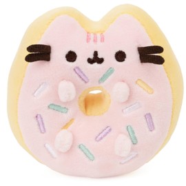 Gund Sprinkle Donut Pusheen Sweet Dessert Squishy Plush Stuffed Animal Cat and Satisfyingly Stretchy Fabric, for Ages 8 and Up, Pink and Mint, 4 inches