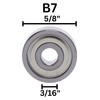 Whiteside B7 Ball Bearing: 5/8 Inch Outside Diameter, 3/16 Inch