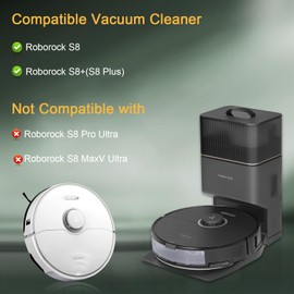 APZOVO APZOVO Zubeh?r f??r Roborock S8 / S8+ / S8 Plus Saugroboter, 2 Gummib??rsten 4 Hepa-Filter 6 Seitenb??rsten 4 Wischtuch 1 Reinigungsb??rste 1 Schraubendreher