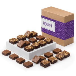 Fairytale Brownies SUGAR-FREE Magic Morsel 24 Individually Wrapped Gourmet Chocolate Food Gift Basket - 1.5 Inch x 1.5 Inch Bite-Size Brownies - 24 Pieces - Item CF524