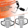 FOVPLUE 1.25" Highway Footpegs,Short Angled Adjustable Highway Pegs w/Mounts for