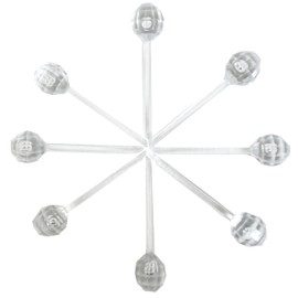 National Artcraft® Large Globe Pinlites for Ceramic Christmas Trees - Crystal Clear (200 pcs)