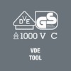 160IVDE Flat Screwdriver for Insulated Electrical Work 6120 (-) 5.5