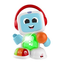 Chicco Robit Singe mit mir, Electronic Music Game with Microphone, 3 Game Modes, 3 Music Genres, Real Microphone, Karaoke, 3-6 Years