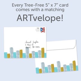 Tree-Free Greetings - Graduation Card - Artful Designs - 1 Card + Matching Envelope - Made in USA - 100% Recycled Paper - 5 x 7 - Woohoo Congrats (GO60495)