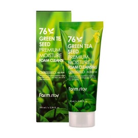 Farmstay 76 Green Tea Seed Premium Moisture Foam Cleansing 100ml / 팜스테이 76 그린티씨드 프리미엄 모이스처 폼클렌징 100ml