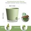 Homeuouz Set of 3 Self Watering Pots - 6 Inch