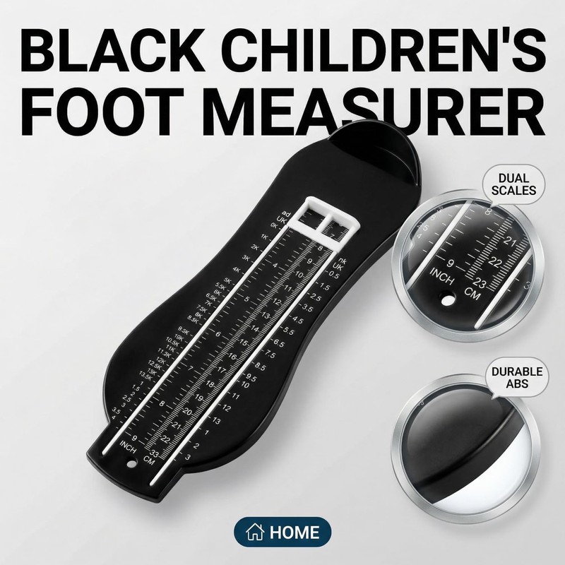 Hopzab Foot Measurer, Durable ABS Plastic Shoe Size Gauge, UK