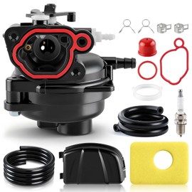 799583 Carburetor Parts for 300E 450E 500E 550E Series 08P502 09P602 125cc 140cc Lawnmower Engines Replace# 595656 590556 591979 593261, with 799579 Air Filter 595660 Cover