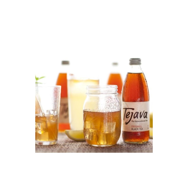 Tejava Tejava Original Unsweetened Black Iced Tea, 24 Pack, 12oz