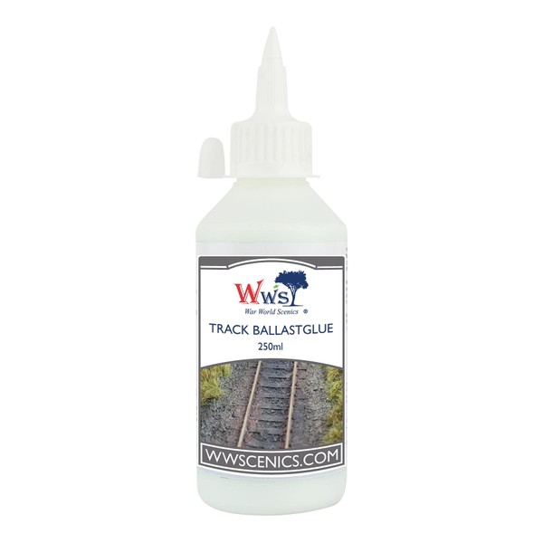 War World Scenics Railway Track Ballast Glue 250ml for Model Railway Dioramas & Wargame Terrain