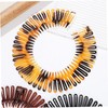 Outanaya 10pcs Flexible Circle Hair Combs Comfortable Stretch Hairbands for