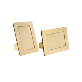 24 Pack Wood Unfinished Frame for 4 x 6 Inch Photos Wooden Picture Frame for DIY Crafts