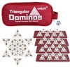 Smilejoy Triangle Domino,Triangular Domino Tiles with Brass Spinners Tabletop Game